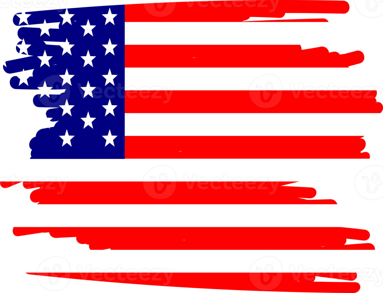 diseño de la bandera americana png