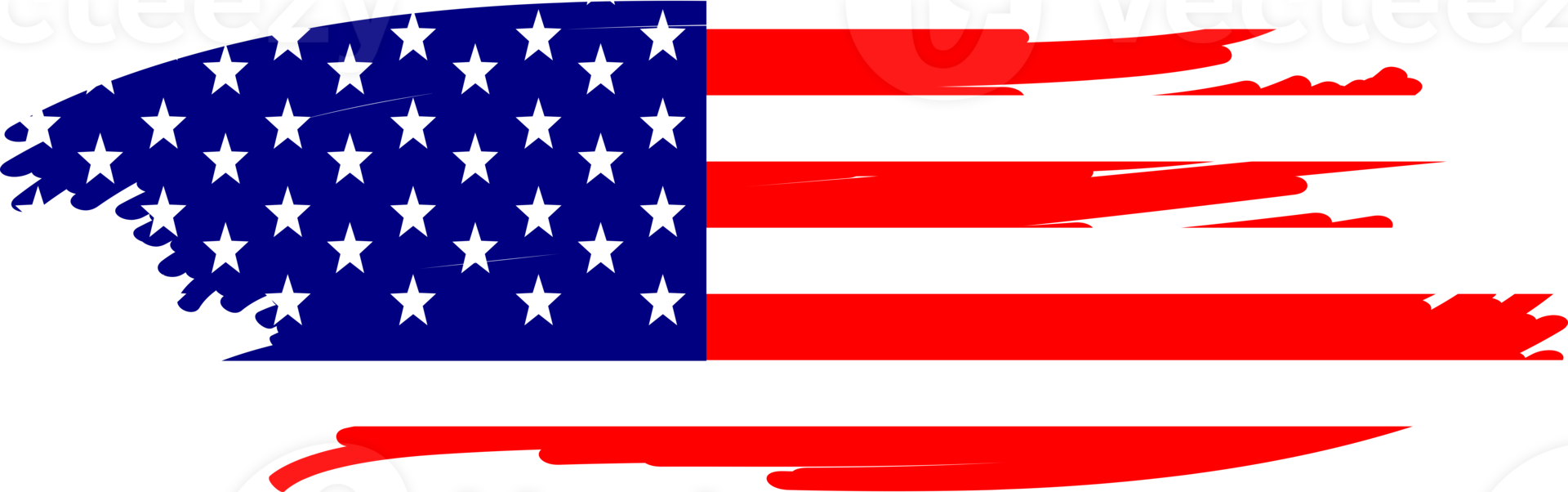 diseño de la bandera americana png