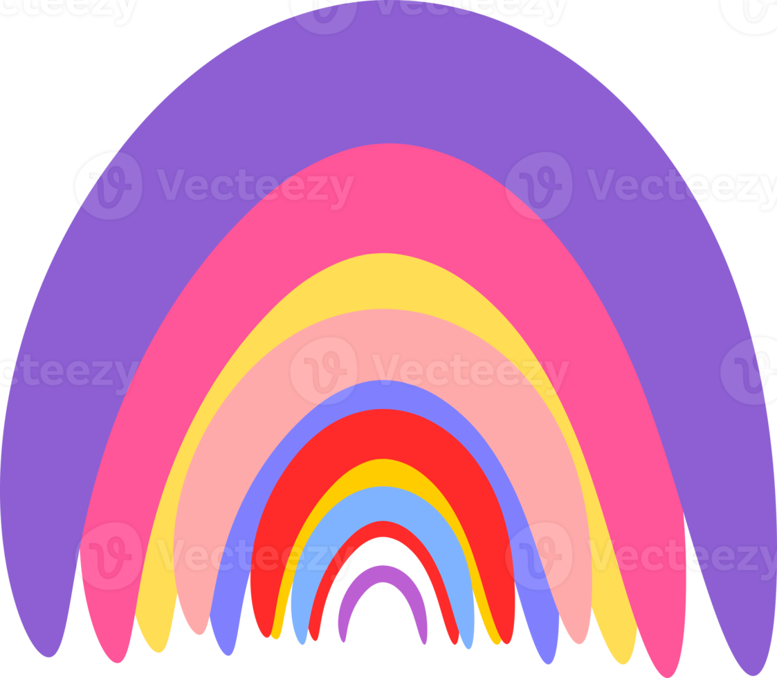 scandinavo arcobaleno design png