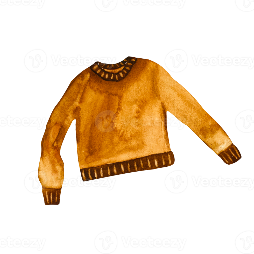 brown knitted jacket png