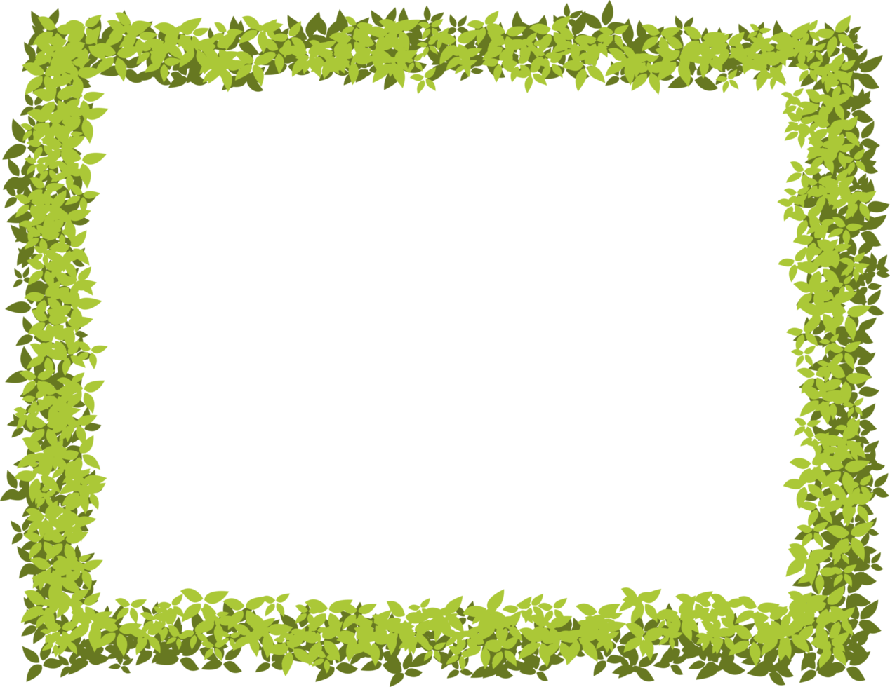 floral frame. leaves border png