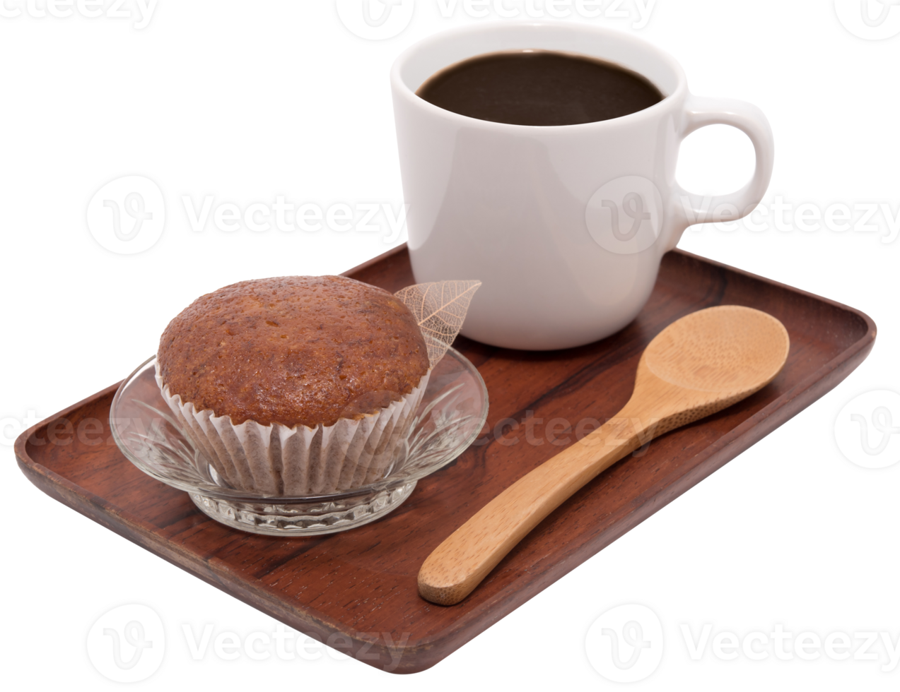 Banana cake and coffee isolated 11811702 PNG