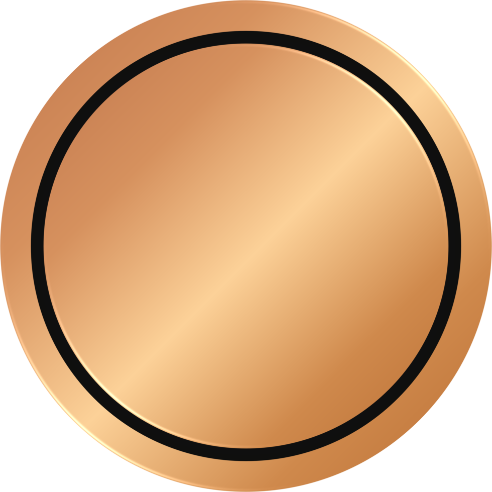 bronzen cirkel insigne png