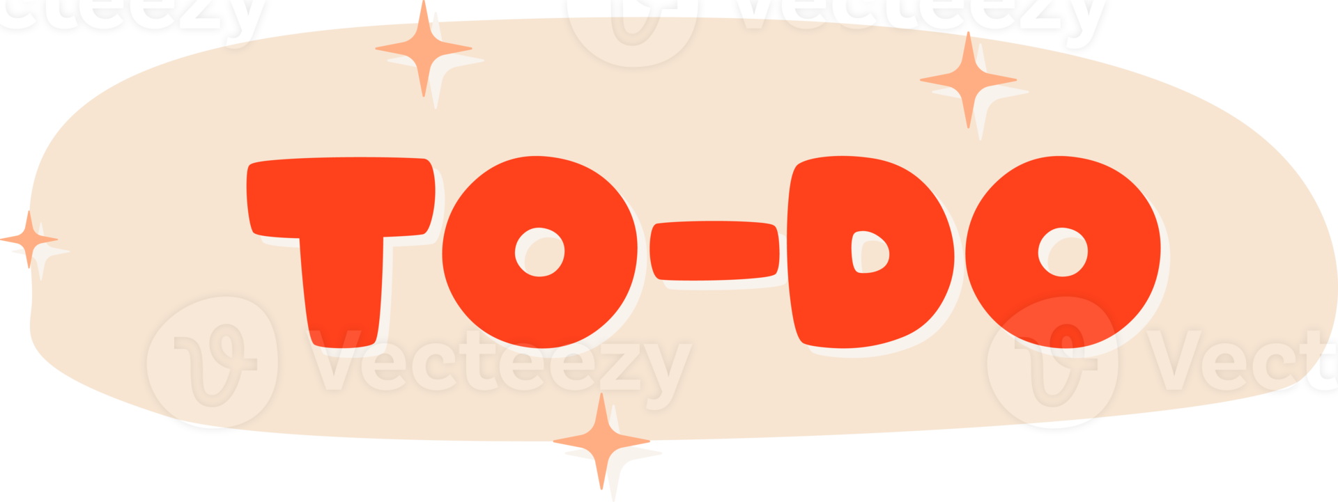 To do. cute Sticker text with twinkle star png