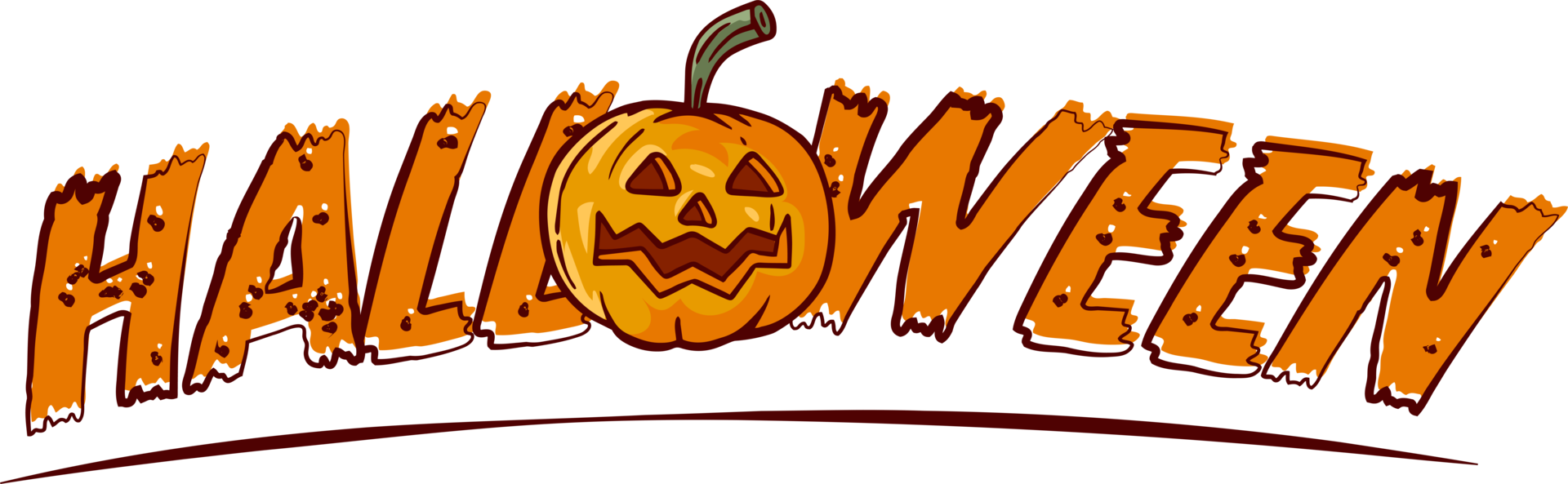 dibujado a mano ilustración de doodle de halloween png