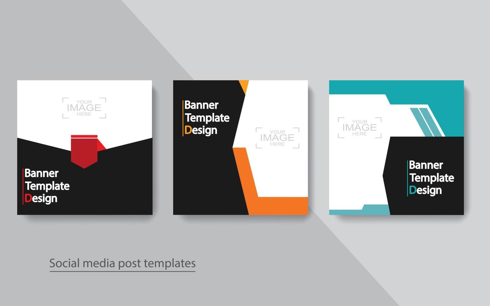 establecer diseño de publicación de banner en redes sociales. vector