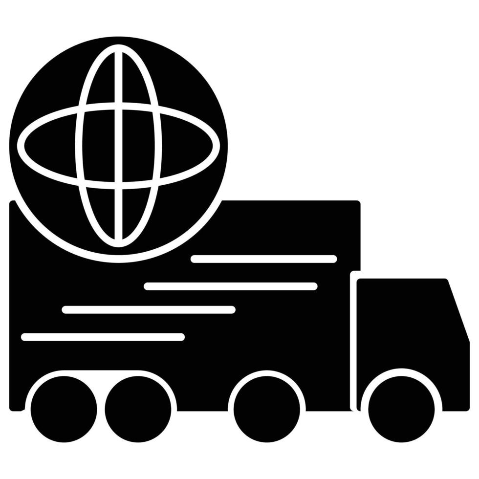 international shipping icon, logistics and delivery theme vector