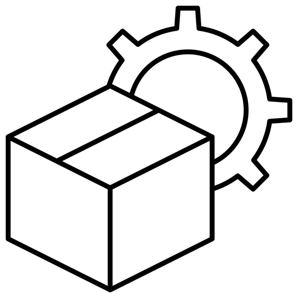 package control icon, logistics and delivery theme vector