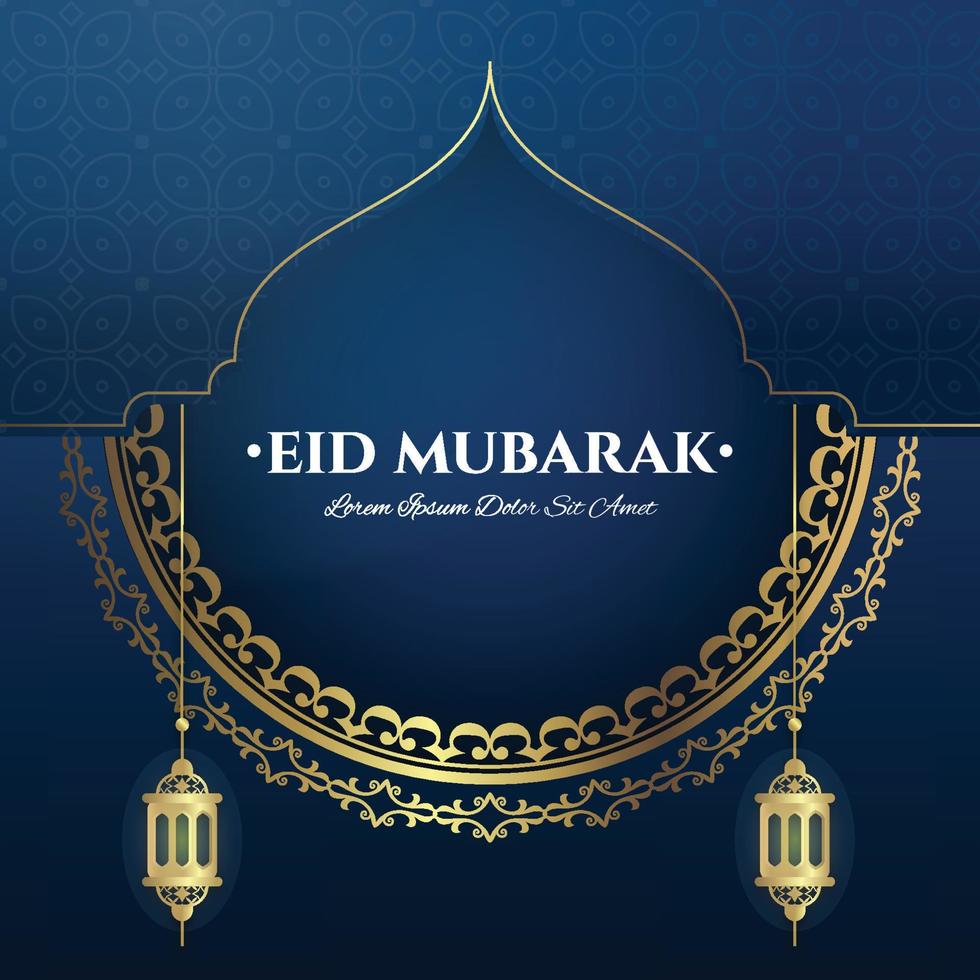 Eid Mubarak Vector illustration. islamic event background good for social media post