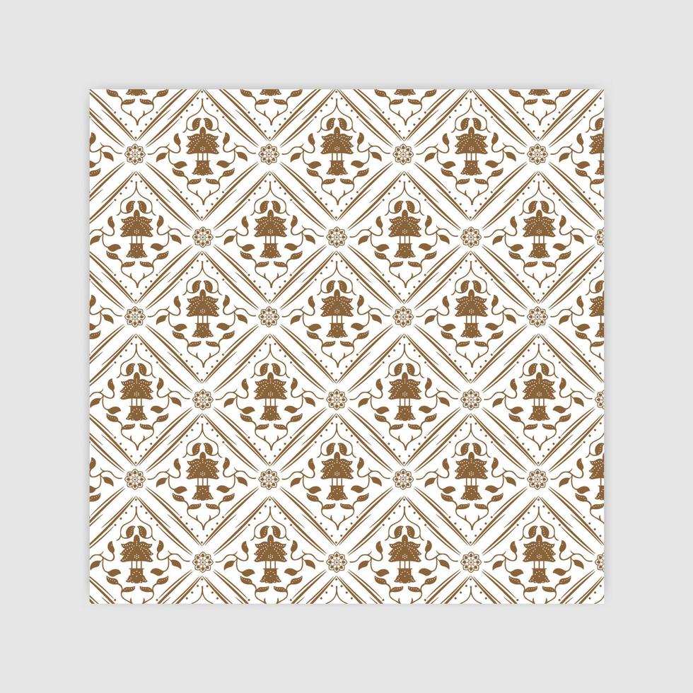 ornament pattern vector design. batik pattern design from indonesia