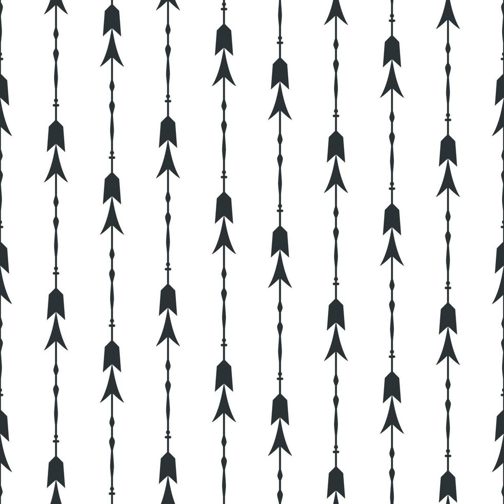 Black arrows seamless pattern background vector