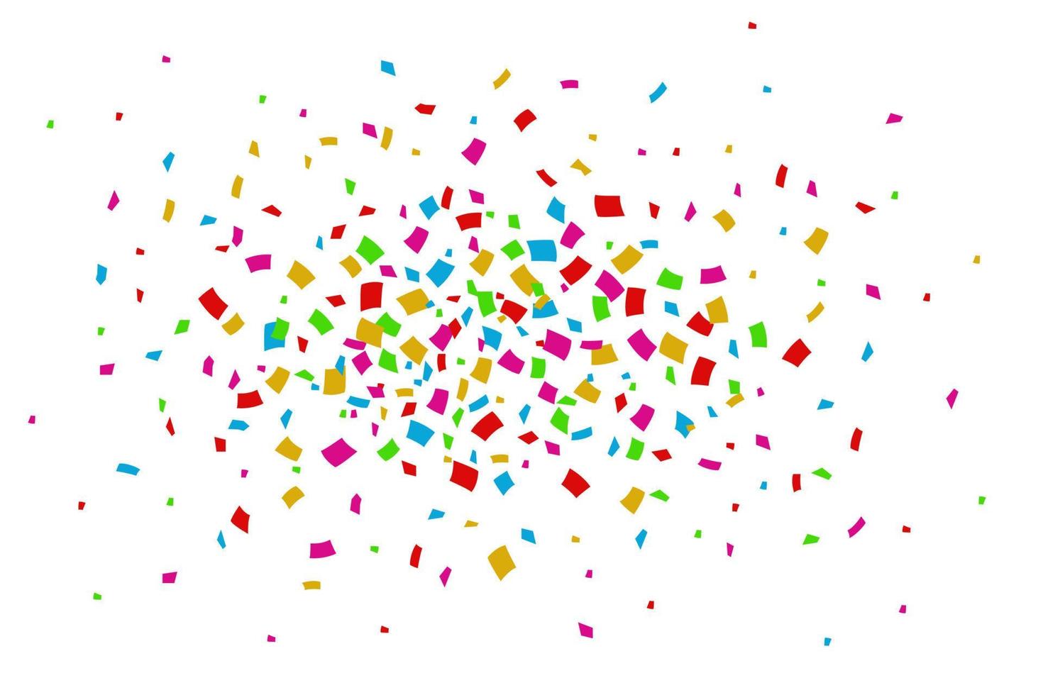 Confetti seamless bright round frame colorful for celebration vector