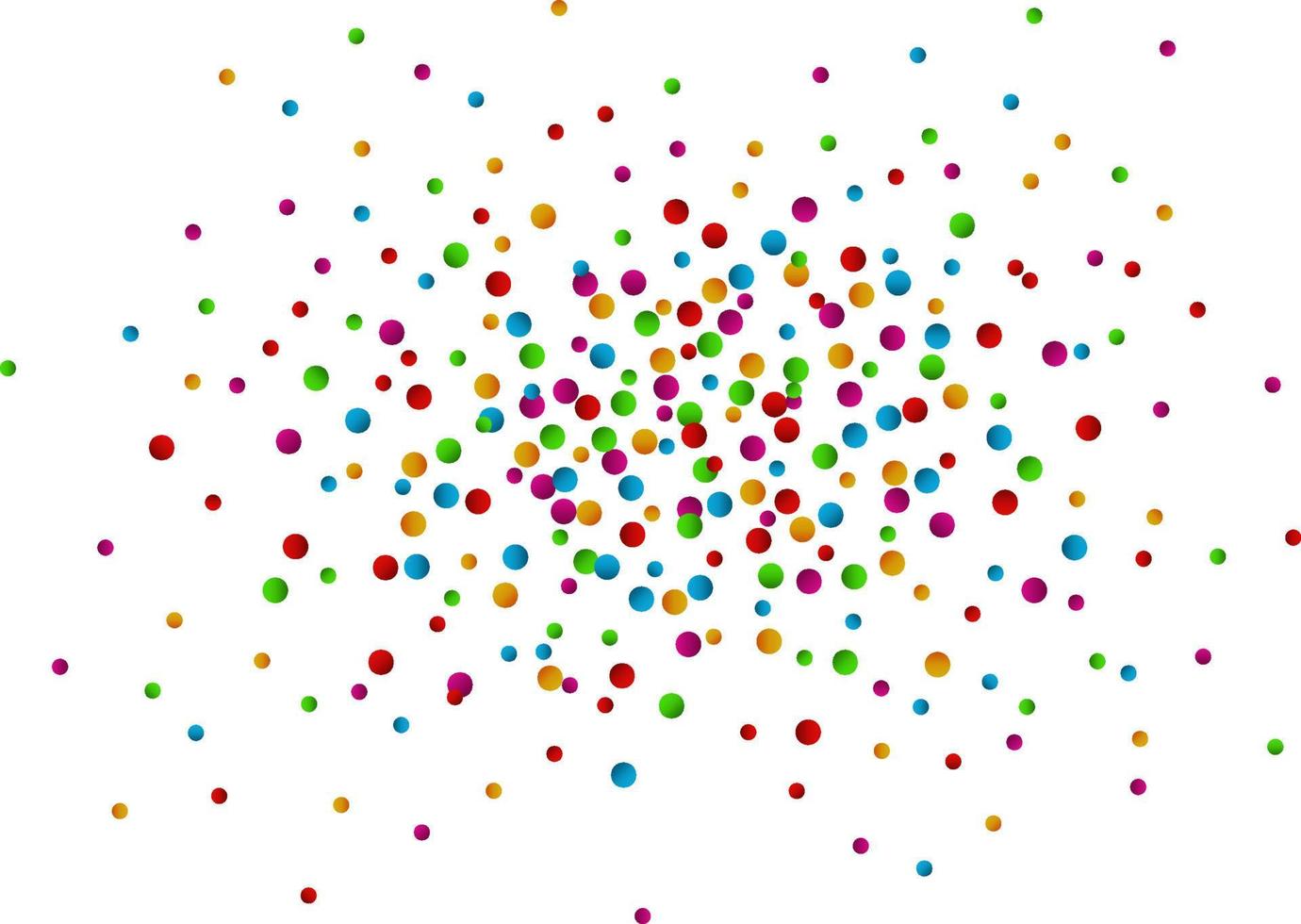 Confetti seamless bright round frame colorful for celebration vector
