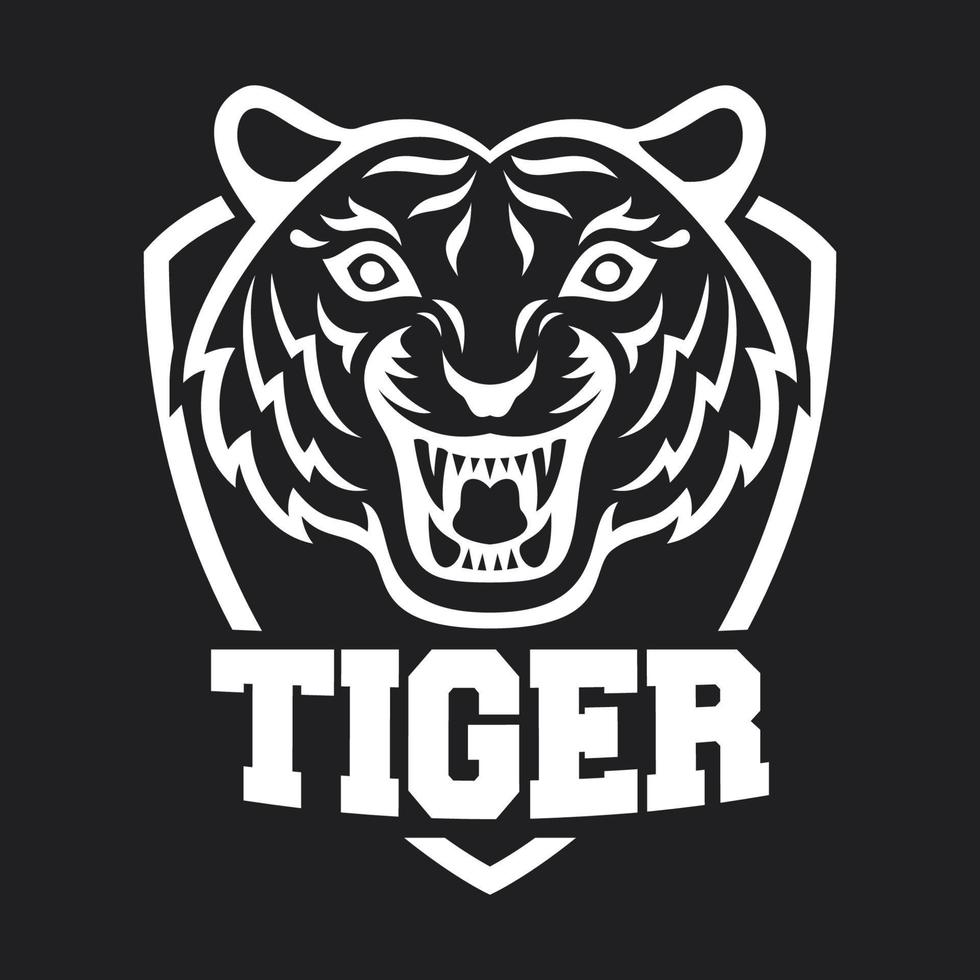 tiger icon and logo. vector illustration