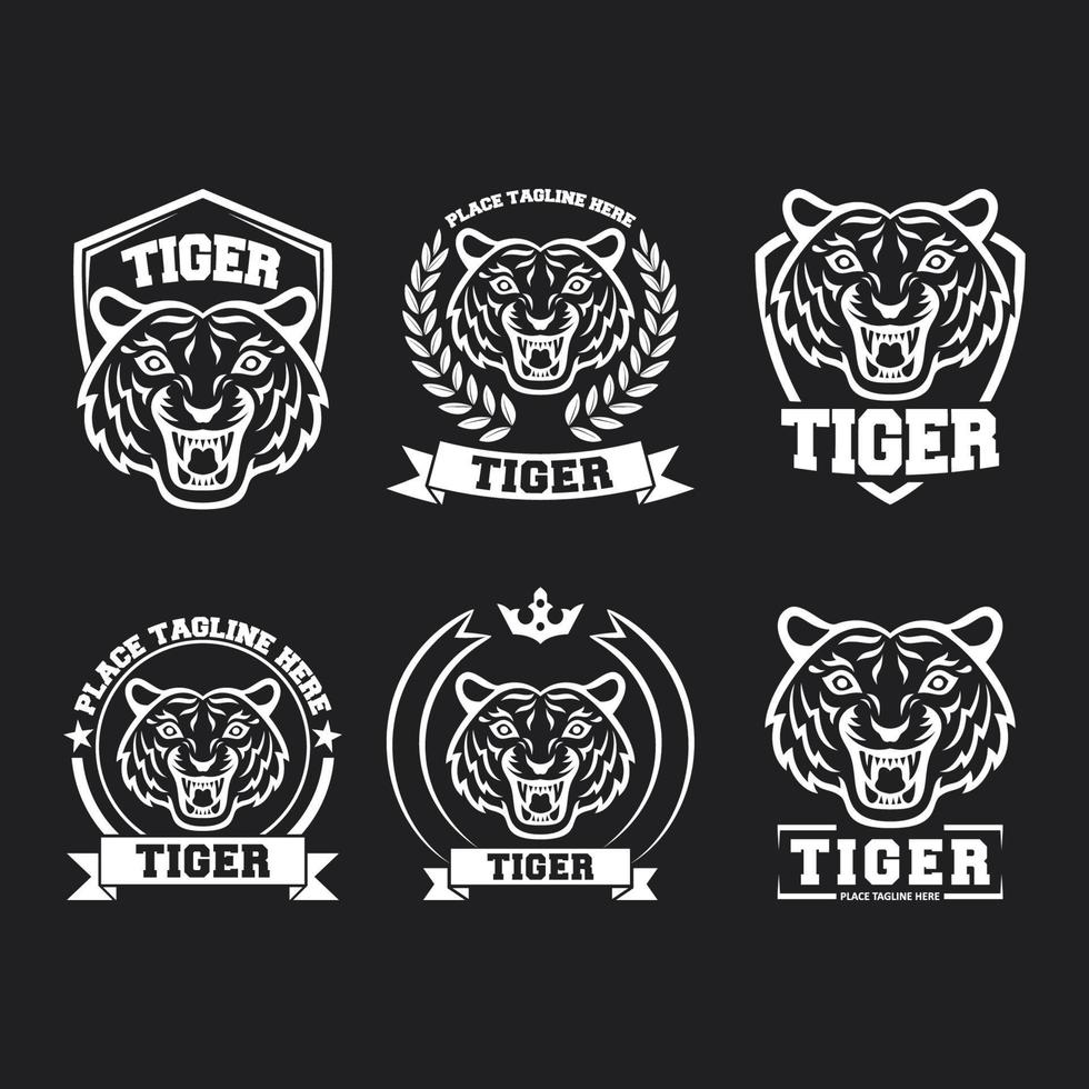icono y logotipo de tigre. ilustración vectorial vector