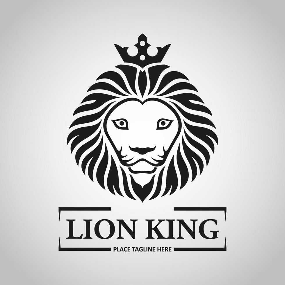 lion king icon and logo. vector illustration