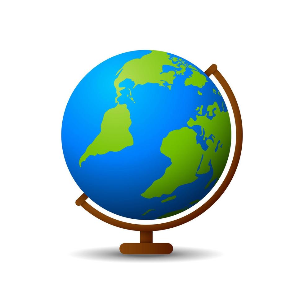 Earth globe icon vector