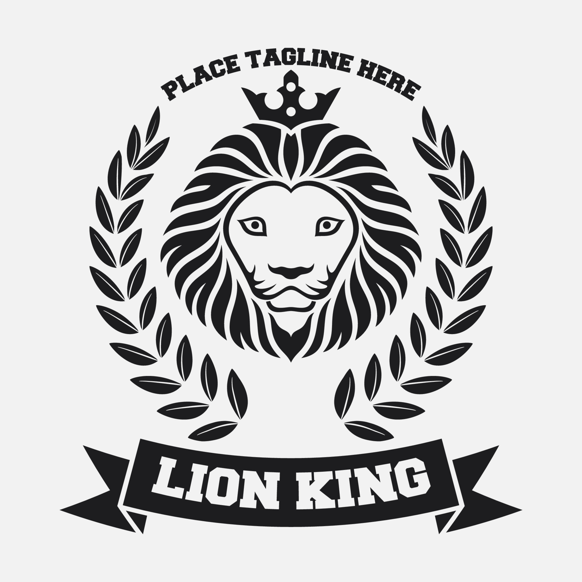 lion king icon and logo. vector illustration 11814113 Vector Art at
