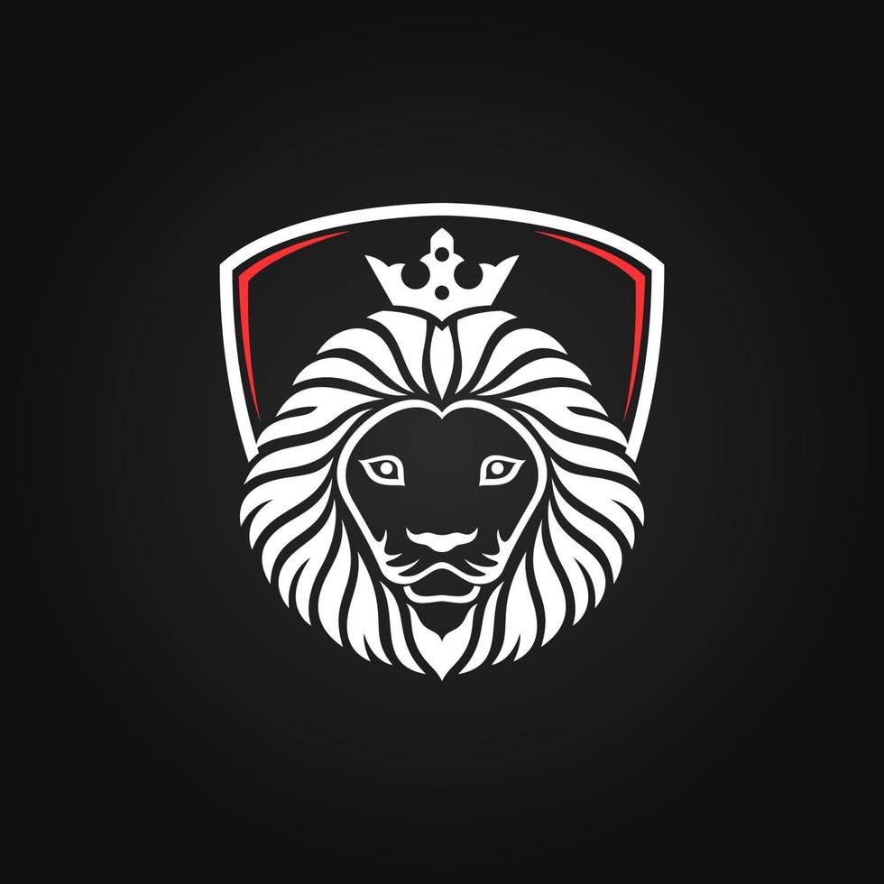 lion king icon and logo. vector illustration