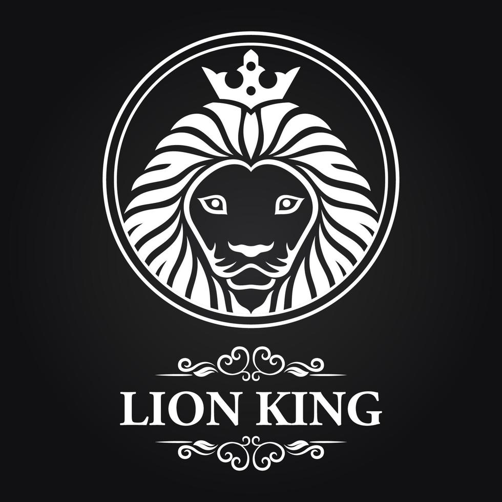 lion king icon and logo. vector illustration