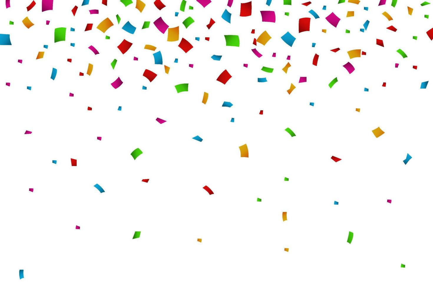 Confetti seamless bright round frame colorful for celebration vector