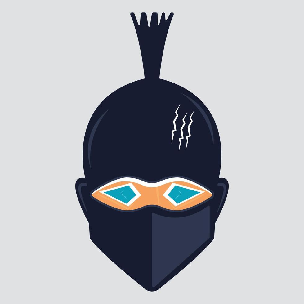 plantilla de diseño de logotipo vectorial ninja. diseño de mascota de juego ninja. vector