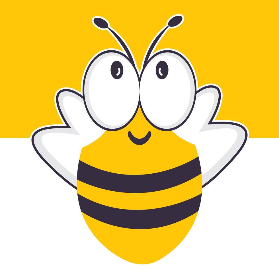 diseño de logotipo de abeja, logotipo de abeja, concepto para el diseño de paquetes de miel. diseño de ilustración de icono de vector de plantilla de logotipo de abeja.