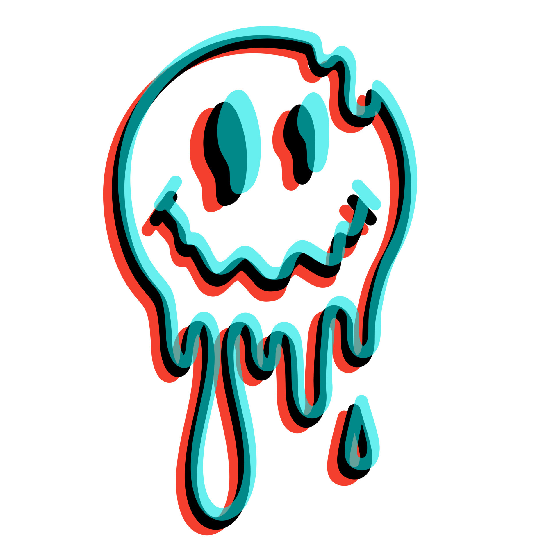 Melting Smiley Face Svg Dripping Smiley Face Svg Happ - vrogue.co