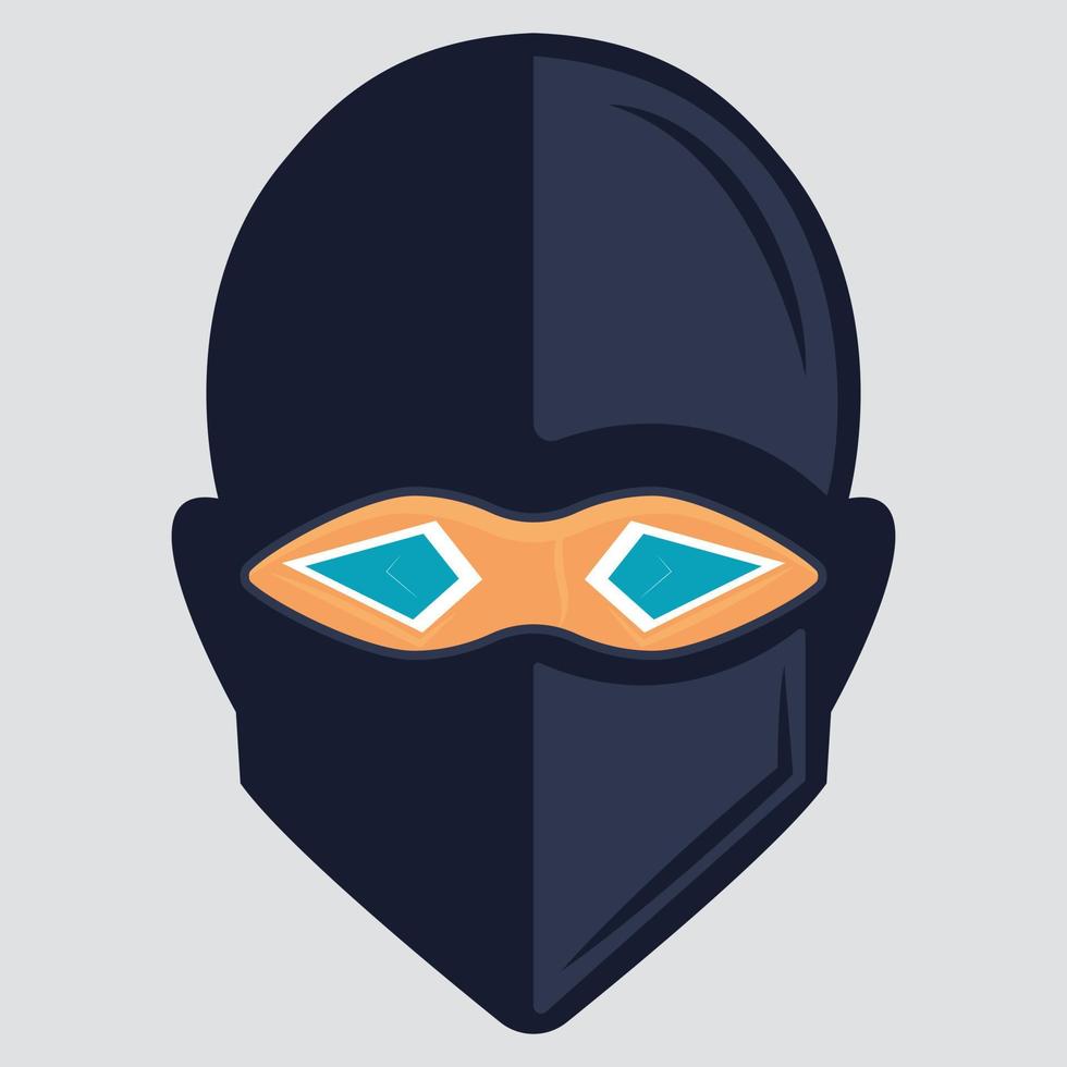 plantilla de diseño de logotipo vectorial ninja. diseño de mascota de juego ninja. vector