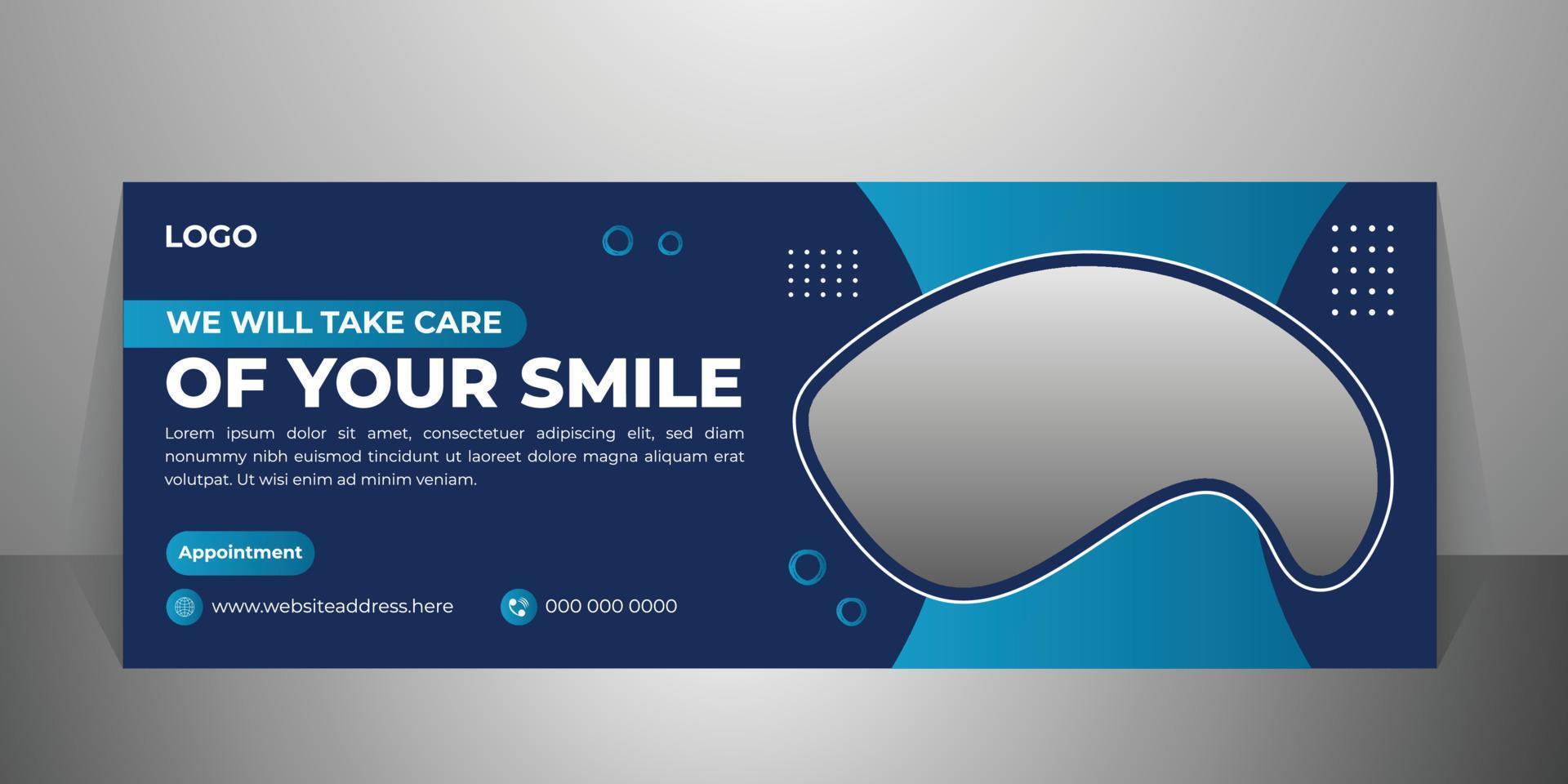 Modern social media cover banner design template for medical easy to use and uniqe background vector