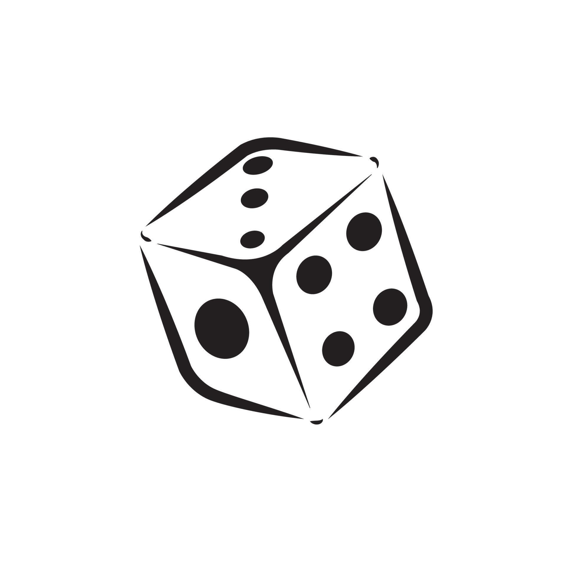 dice icon logo vector design 11814925 Vector Art at Vecteezy