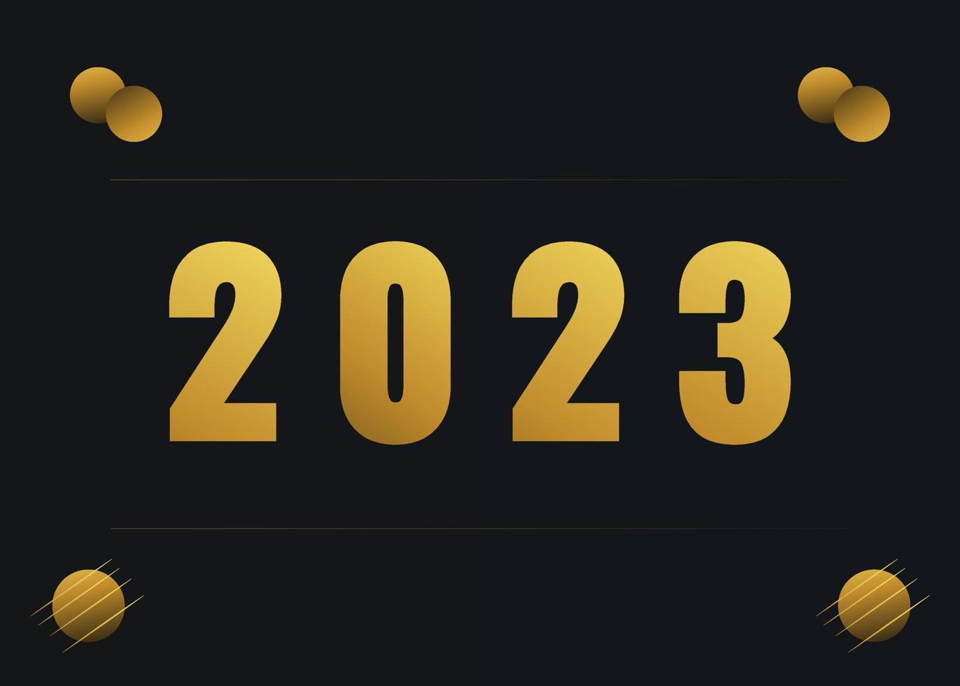 Diseño de fondo de feliz año nuevo 2023 vector