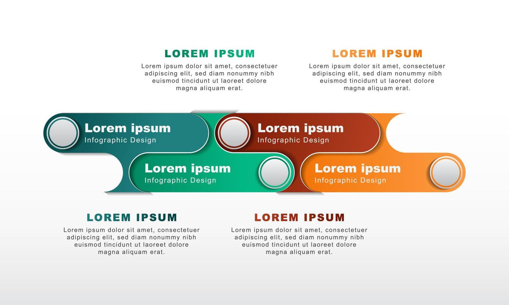 Simple modern infographic design suitable for presentations. Vector Illustration