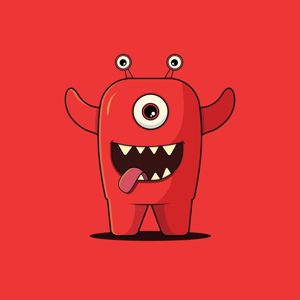 red monster vector