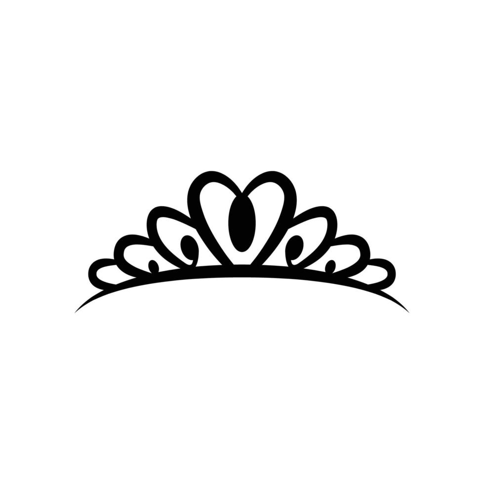 Crown symbol silhouette illustration design vector