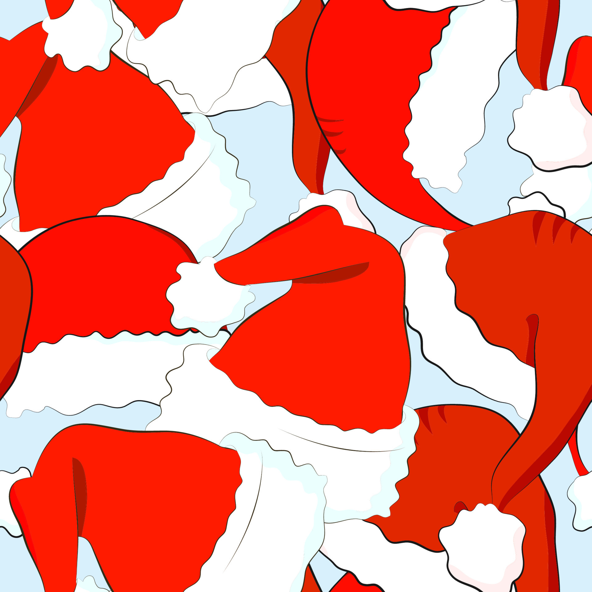 Seamless background with Christmas hats 11815697 Vector Art at Vecteezy