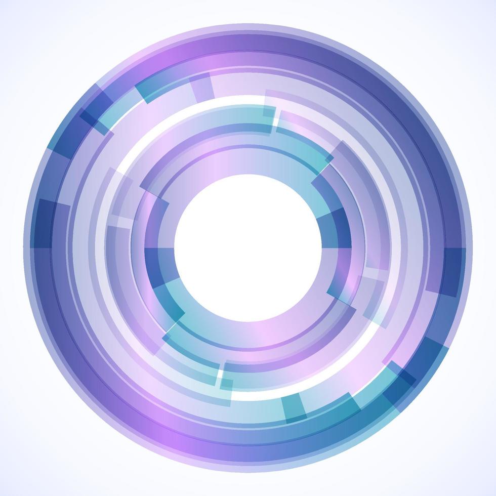 Geometric frame from circles, vector abstract background, wallpaper