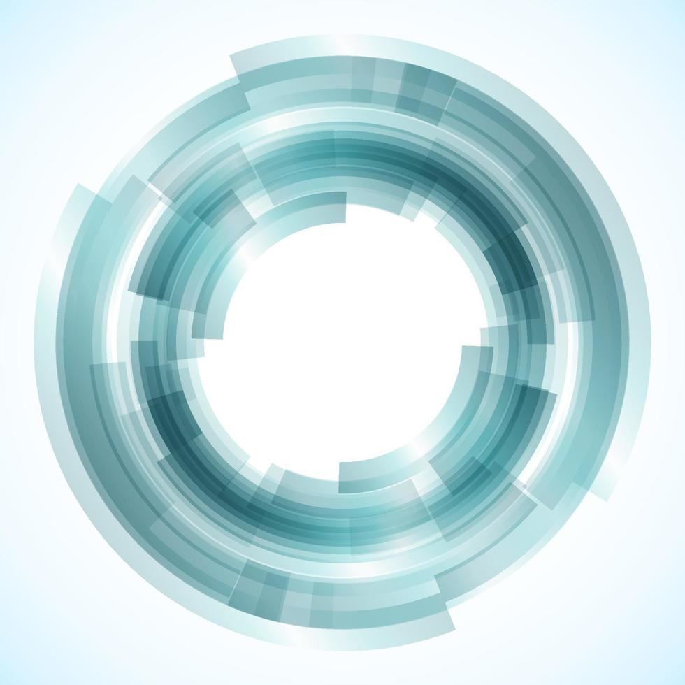 Geometric frame from circles, vector abstract background, wallpaper