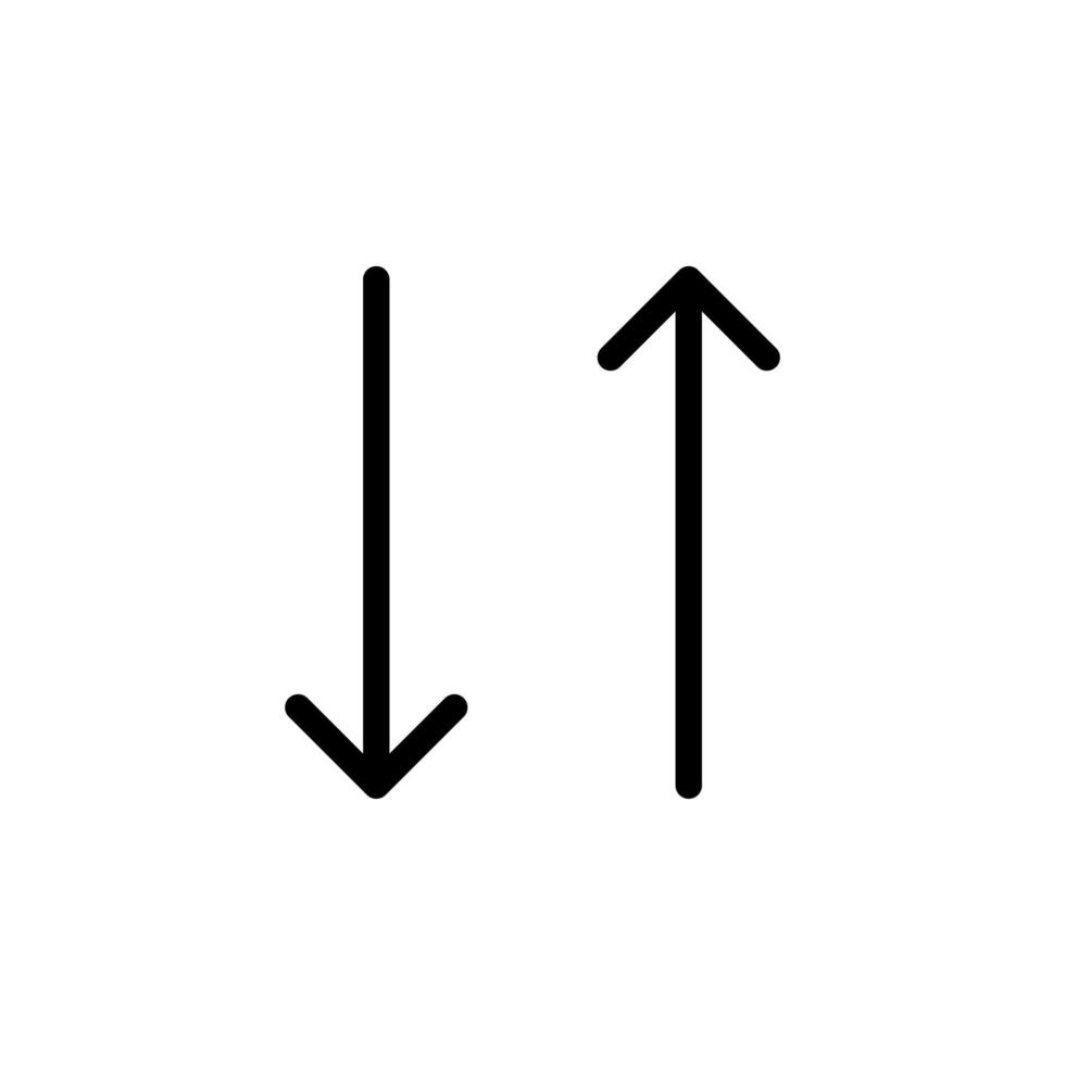 Arrow sign symbol line icon suitable for any purpose vector