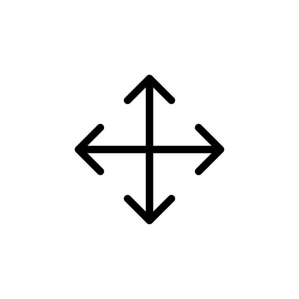 Arrow sign symbol line icon suitable for any purpose vector