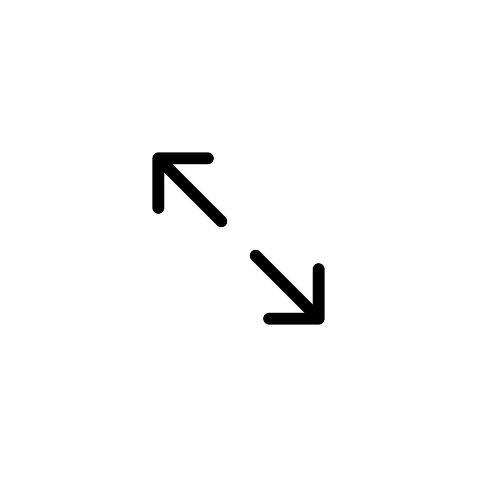 Arrow sign symbol line icon suitable for any purpose vector