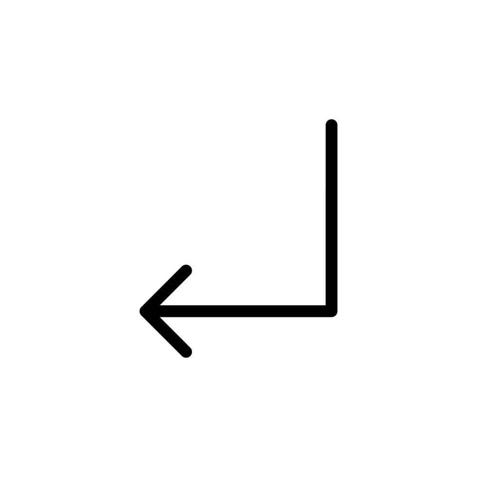 Arrow sign symbol line icon suitable for any purpose vector