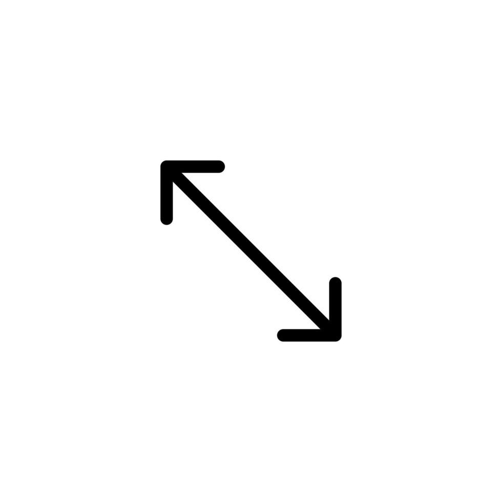 icono de línea de símbolo de signo de flecha adecuado para cualquier propósito vector