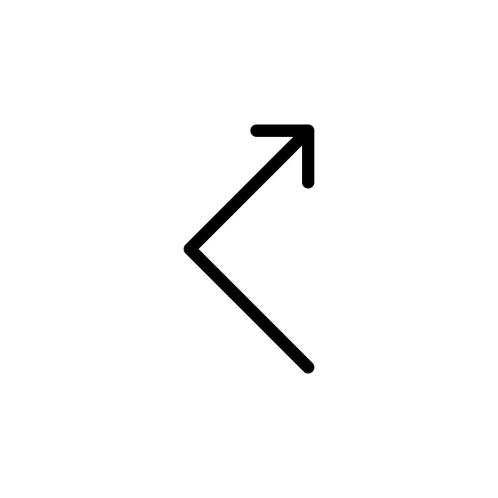 Arrow sign symbol line icon suitable for any purpose vector