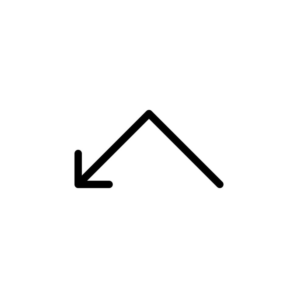 Arrow sign symbol line icon suitable for any purpose vector