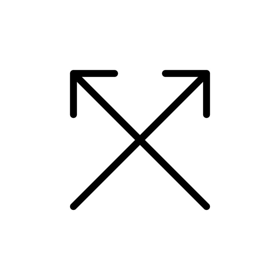 Arrow sign symbol line icon suitable for any purpose vector