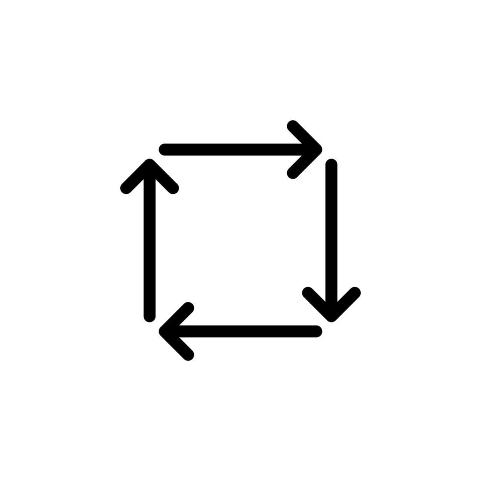 Arrow sign symbol line icon suitable for any purpose vector