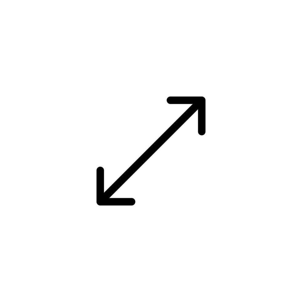 Arrow sign symbol line icon suitable for any purpose vector