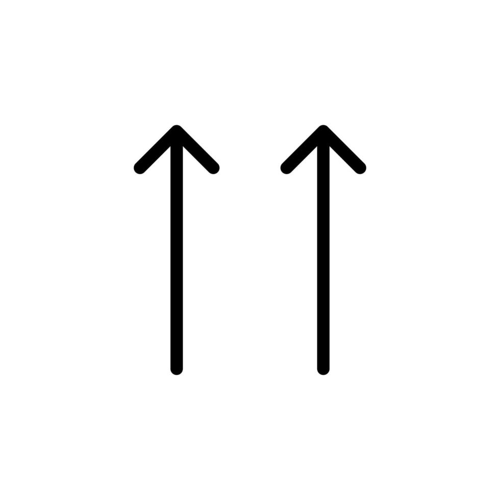 Arrow sign symbol line icon suitable for any purpose vector