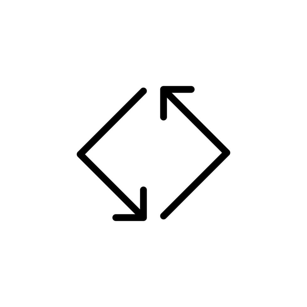 Arrow sign symbol line icon suitable for any purpose vector